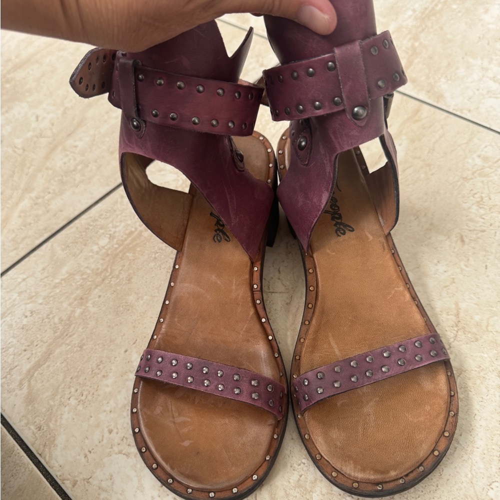 Free People Purple Studded Sandals - Picture 12 of 15